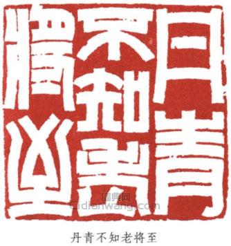 丹青不知老将至篆刻印章