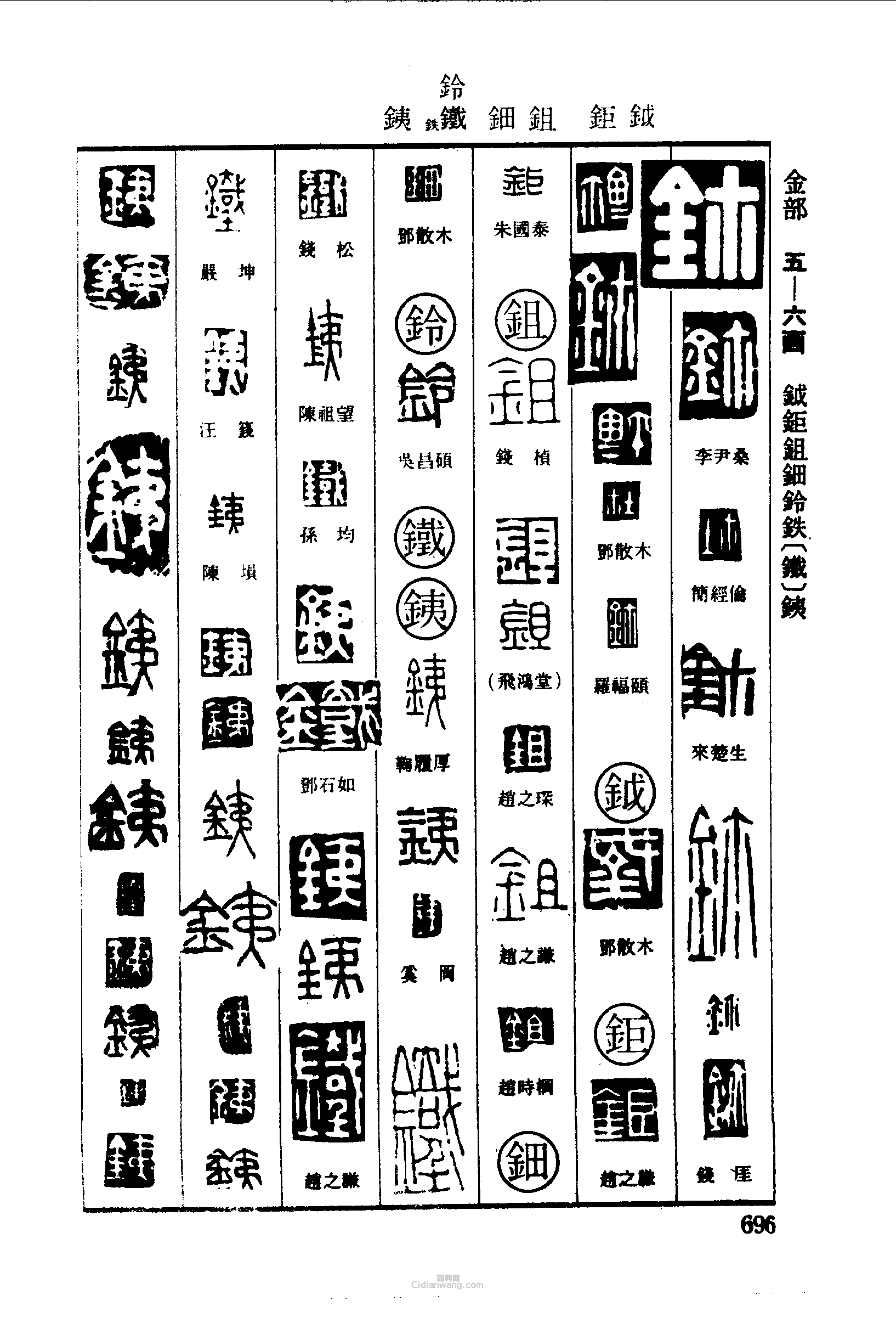 钜鉏铃铁篆刻印章